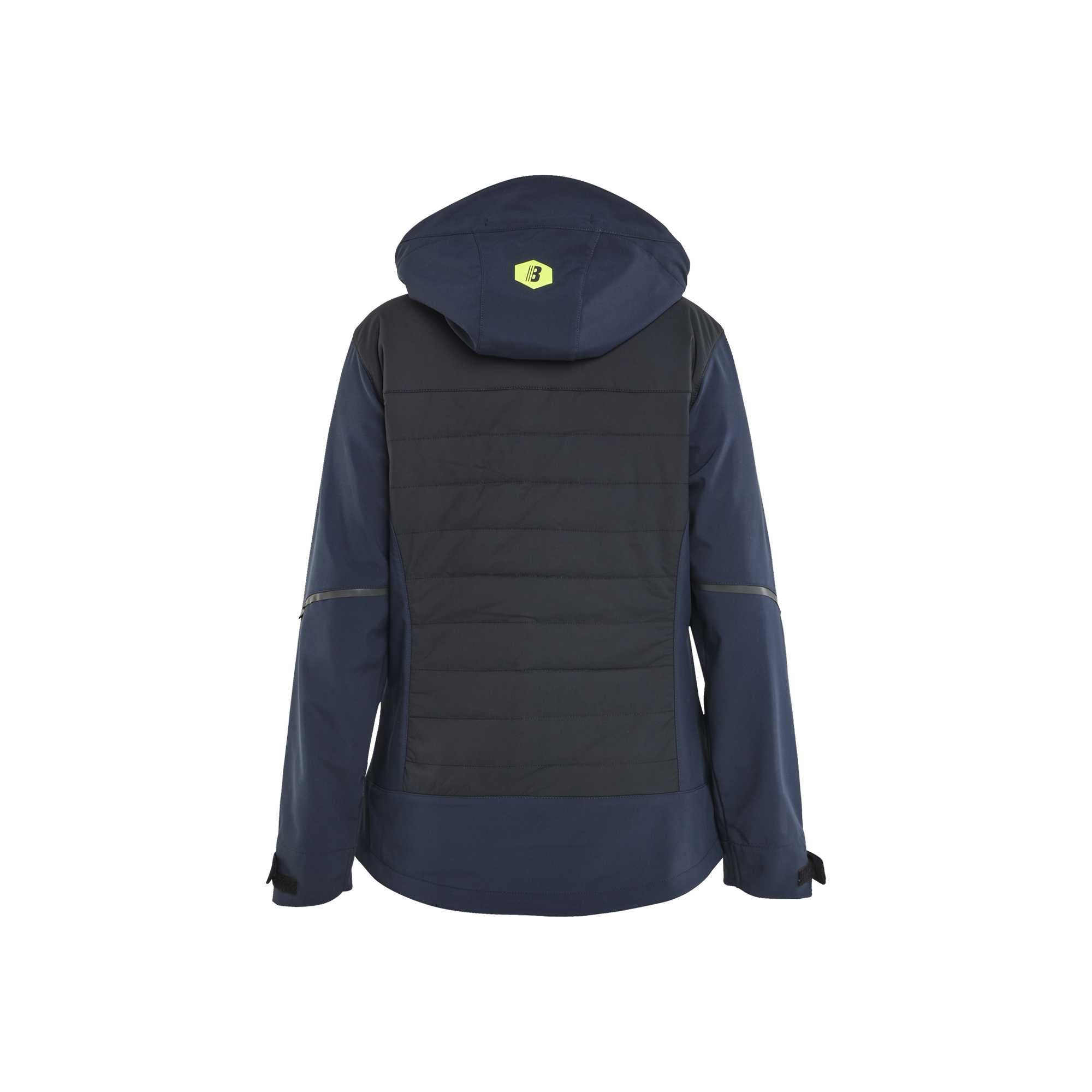 BLAKLADER 47332513 Women's Hybrid Jacket Hi Vis Reflective Softshell Work Jacket WOMEN - Waterproof
